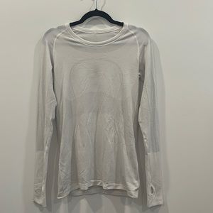 Lululemon White Long Sleeve Top